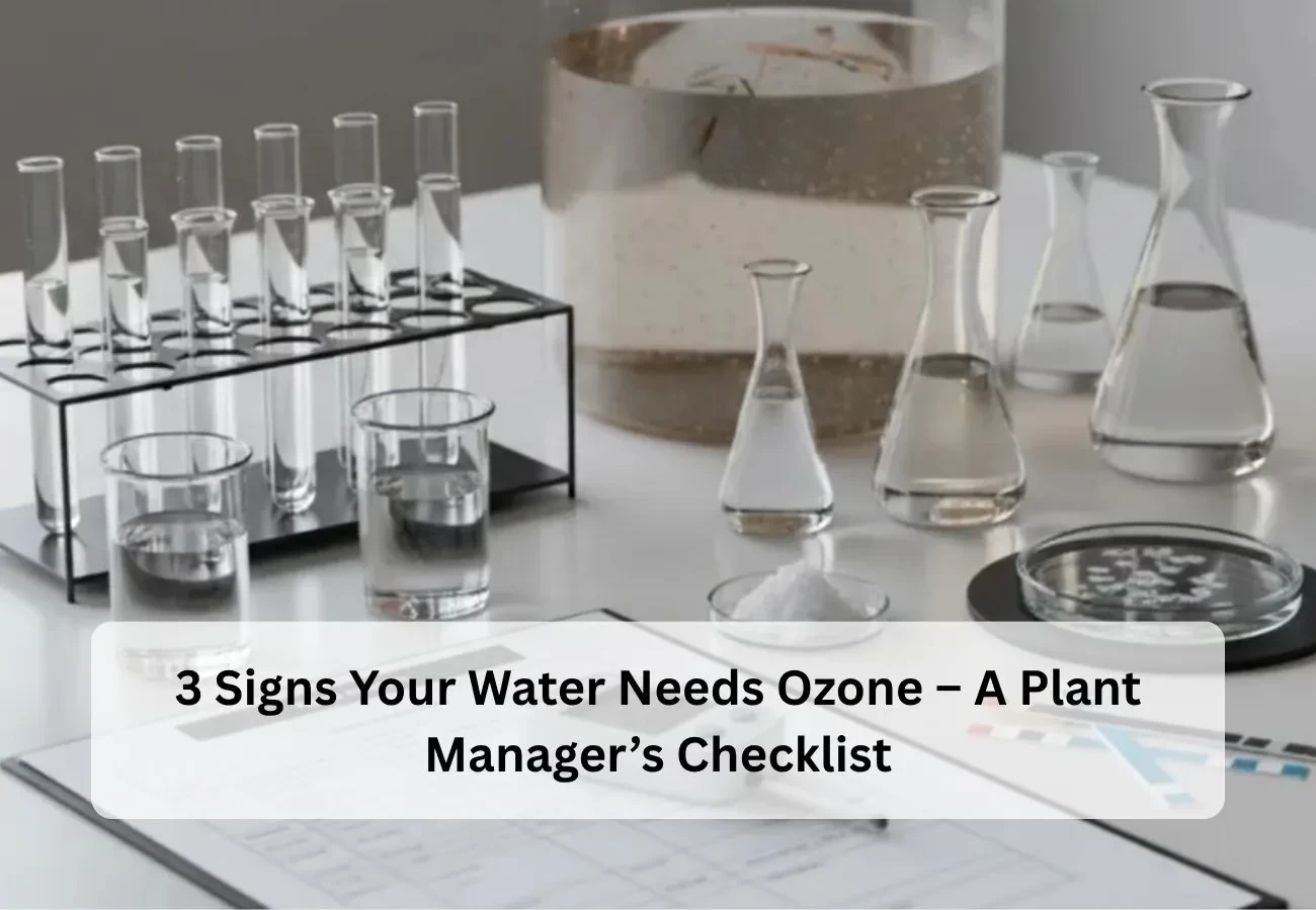 3 Signs Your Water Needs Ozone – A Plant Manager's Checklist