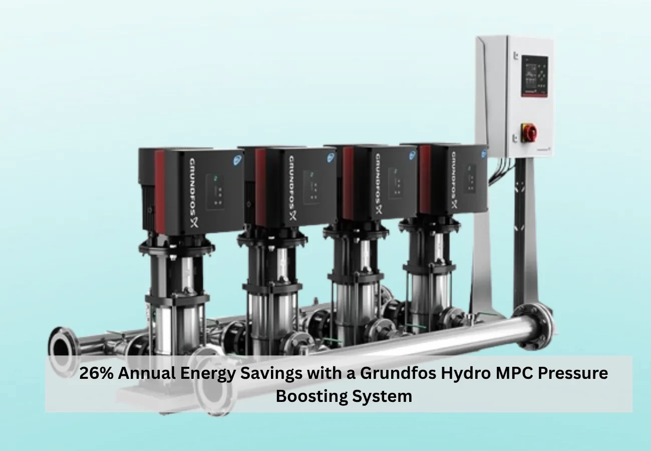 26% Annual Energy Savings with a Grundfos Hydro MPC Pressure Boosting System