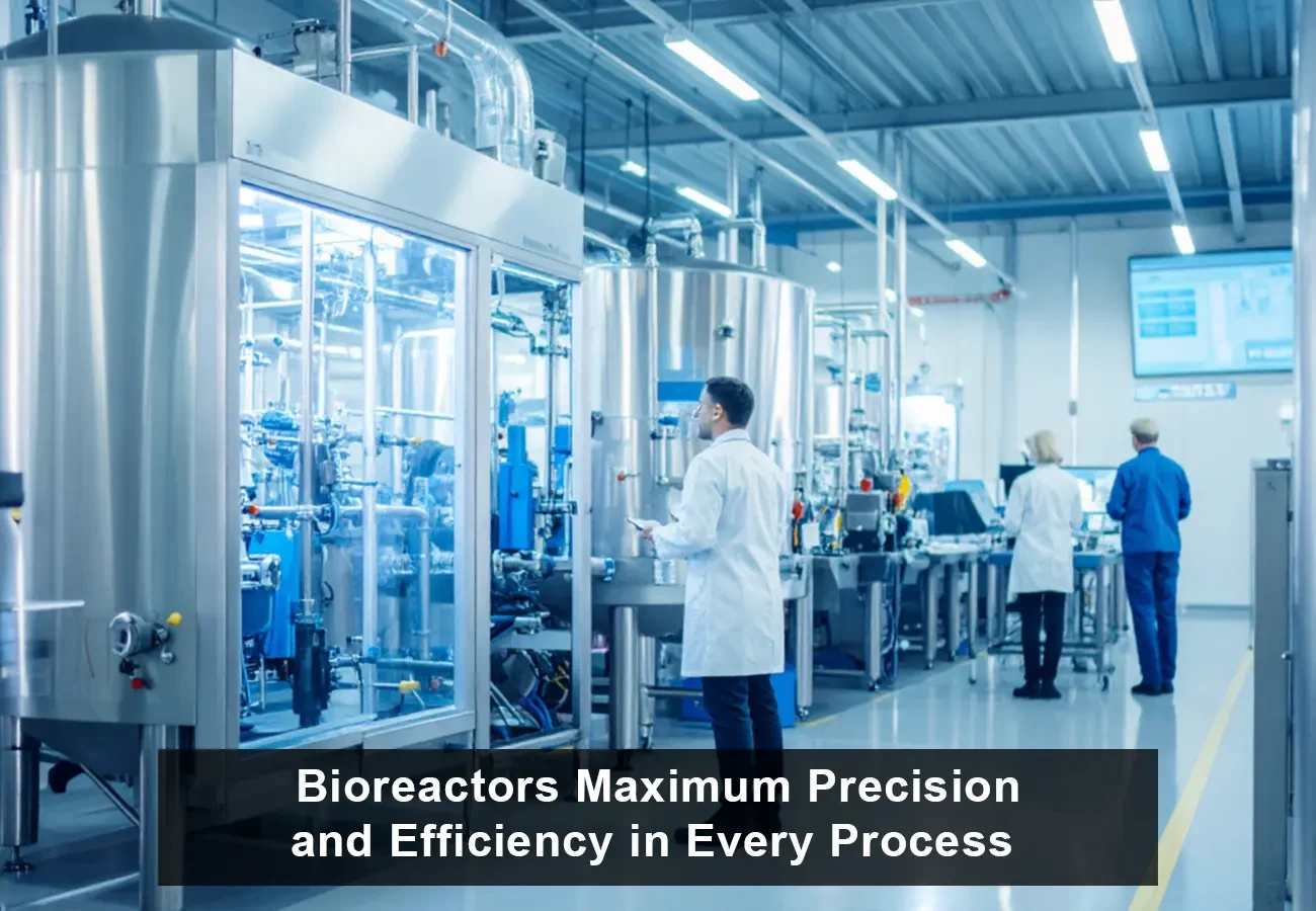 Bioreactor system showcasing high precision and efficient bioprocessing technology