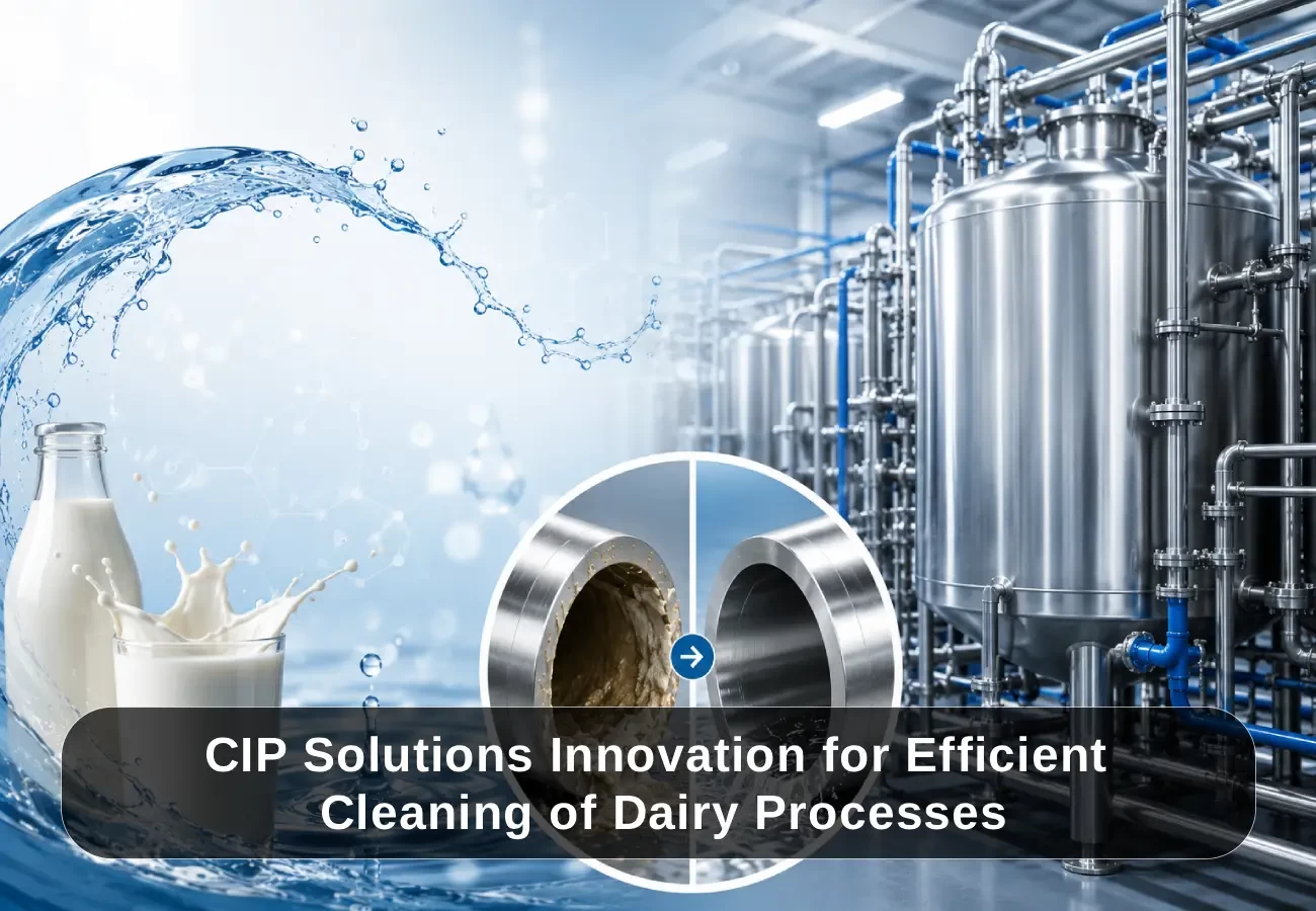 CIP Solutions Innovation for Efficient Cleaning of Dairy Processes