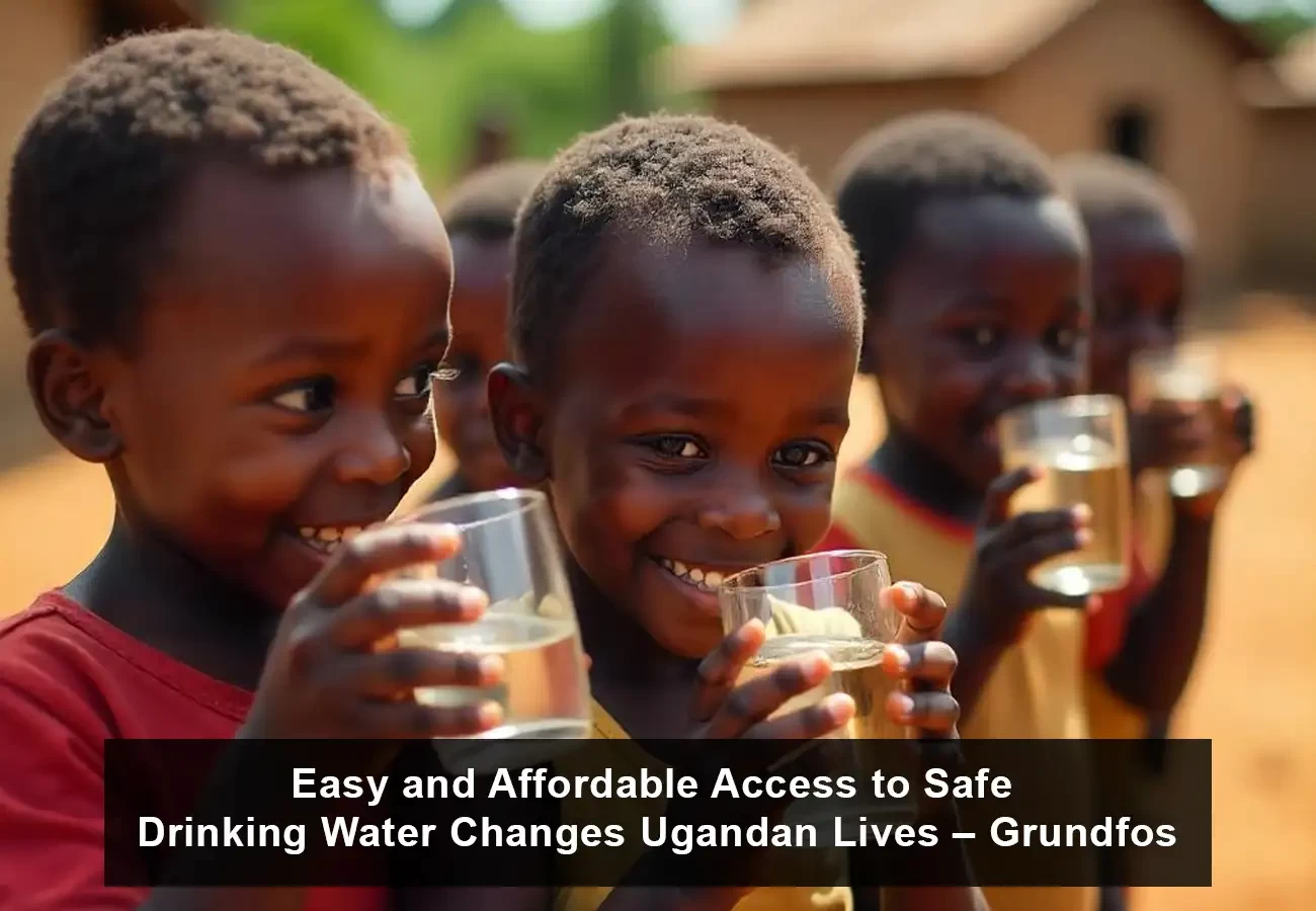 easy affordable access safe drinking water Uganda Grundfos