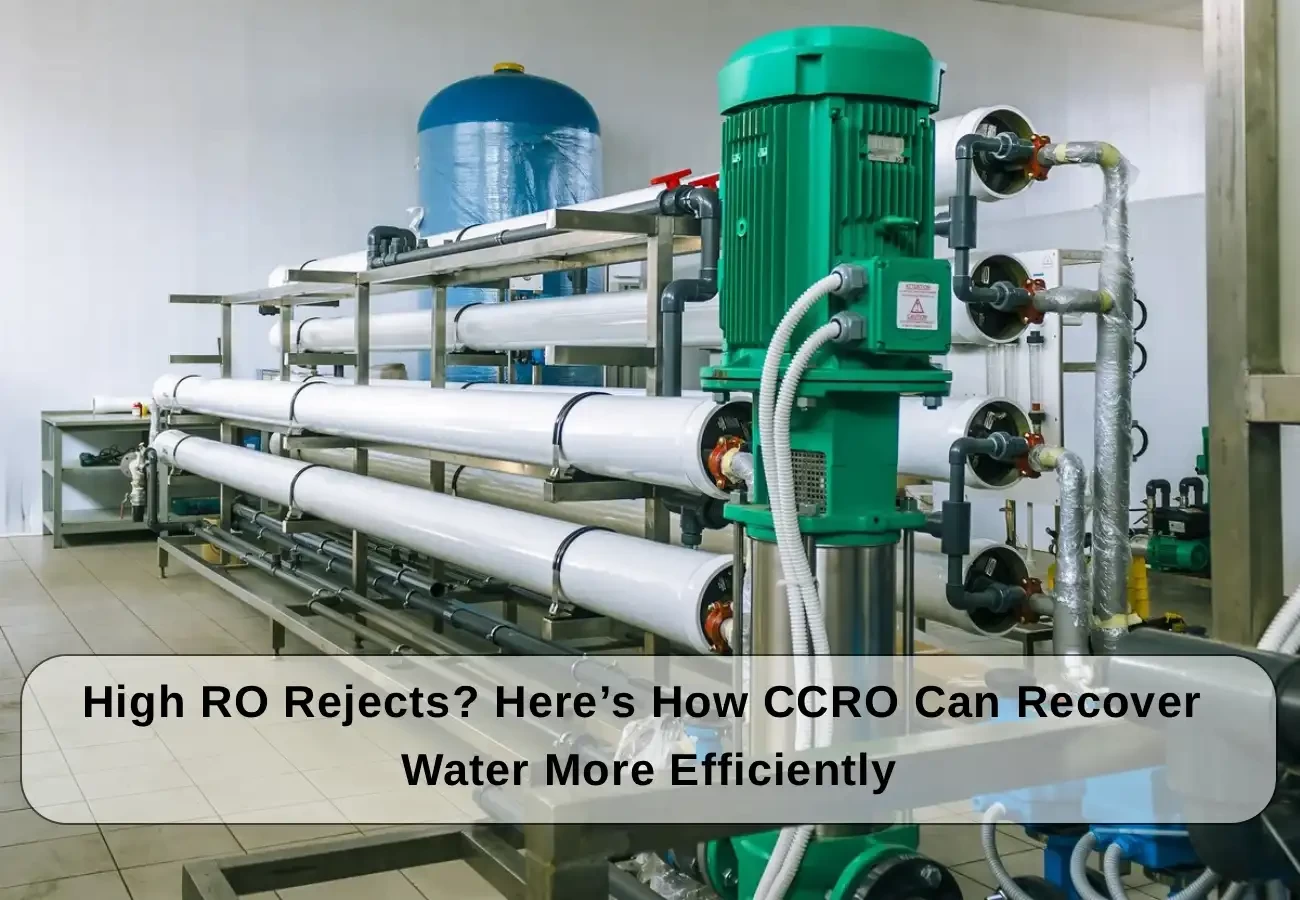 CCRO system for high water recovery and reduced RO reject water