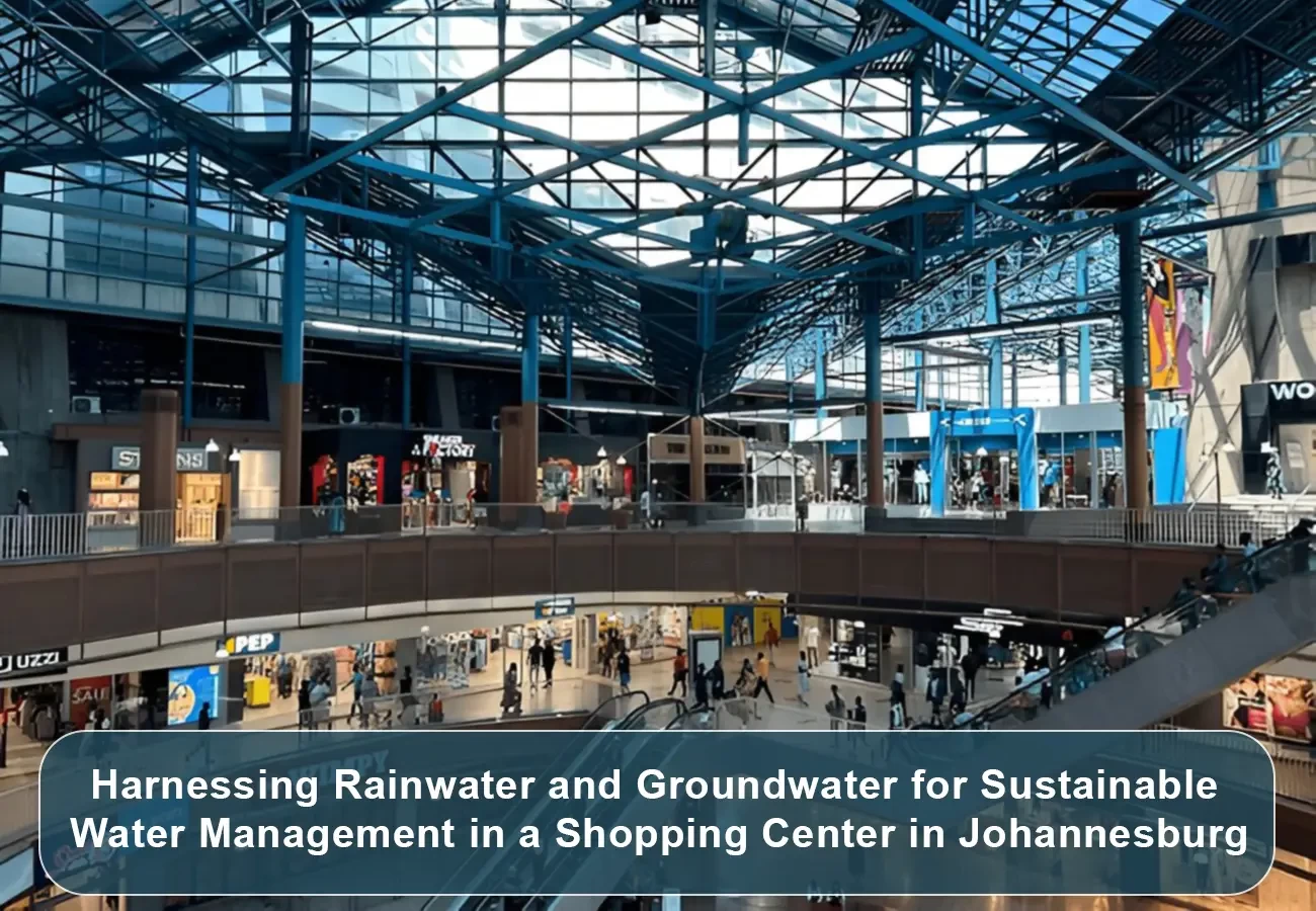 Sustainable water management solution using rainwater and groundwater at a commercial mall