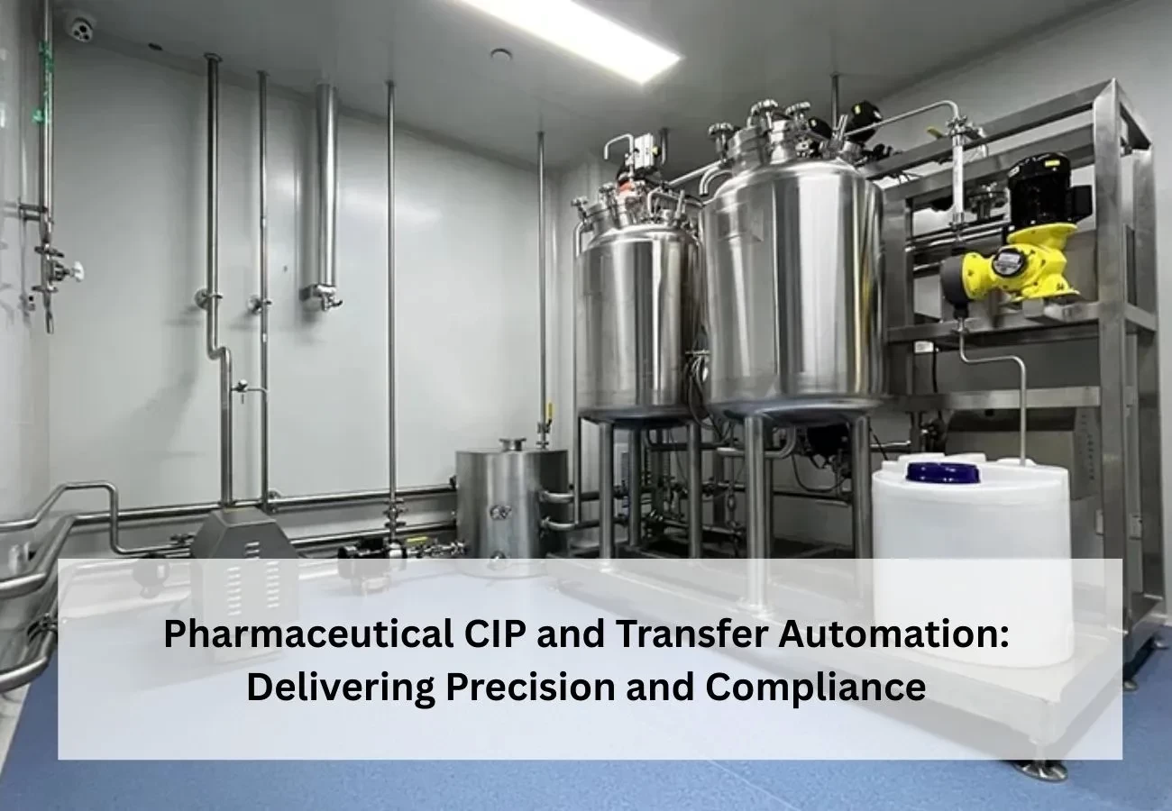 Pharmaceutical cip transfer automation