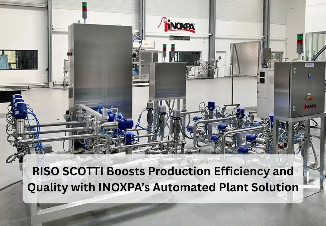 RISO SCOTTI Boosts Production Efficiency and Quality with INOXPA's Automated Plant Solution
