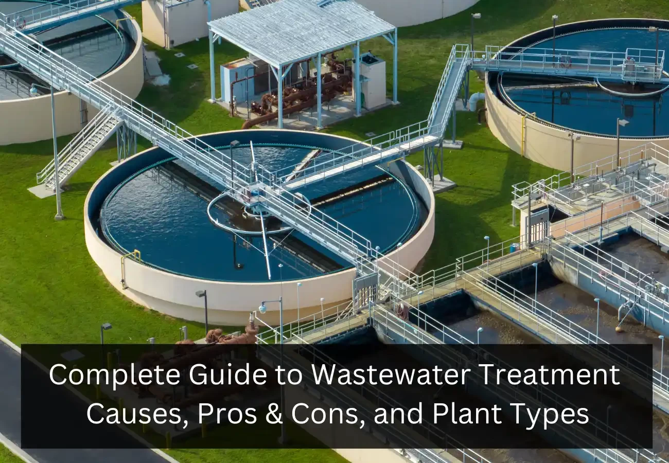 wastewater treatment pros cons causes plant types